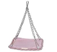 Tnfeeon Hamaca Tipo Jaula para Mascotas, Cama para Animales Pequeños de Terciopelo Suave con Correas Ajustables, Hurones, Cobayas y Gatos, Lugar de Descanso y Escondite en el Interior