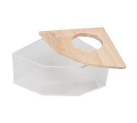 Tnfeeon Hámster Badbox Acrylsand Baño Seguro de rectitud: Ventilador de ánimo para Hámster de Mascota Pequeño, Transparente para Limpiar la Caja de de Baño para Suministros de Mascotas