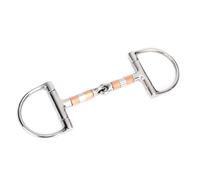 Tnfeeon Herramienta a Caballo de Snaffle de bits Práctico con Rollos de Cobre para Jinetes