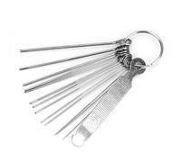 Tnfeeon Herramienta de guitarra: Puente -sattel -sattel -nut Archivos Establecidos -largos Accesorios de Acero Inoxidable -kit -kit para un Envío de Tragamonedas de Ranura Precisa