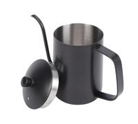Tnfeeon Hervidor de café para Verter sobre café, con Cuello de Cisne de Acero Inoxidable 304, 600 Ml, con Tapa, Líneas de Escala Interna, Pico Largo de Precisión para Goteo Manual, Elaboración de