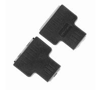 Tnfeeon Interfaz de Cable de Extensión Dividida en Internet 1 en 2-out-Out-Out-RJ45 Interfaz Femenina para Señales Estables Negras 2 PC para ADSL, Enrutadores (Black)