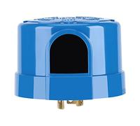 Tnfeeon Interruptor de Control del Sensor Fotoeléctrico para Luces de Iluminación Al Aire Libre con un Amplio Rango de Voltaje y Alta Temperatura, para Luz de Jardín, Granero, Equipo de Plástico, Azul