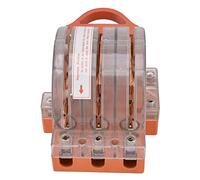 Tnfeeon Interruptor de Cuchilla 225A, Material de Resina y ABS, Interruptor de Doble Tiro de 3 para Equipos Experimentales Eléctricos y Fines de Enseñanza