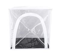 Tnfeeon Jaula de Mariposas Montada en la Pared Jaula de Mariposas Colgante de Malla Transparente 36x22x36cm Recinto de Observación de Poliéster Liviano con Placa Adhesiva para el Hogar y el Aula