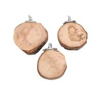 Tnfeeon Juego de 3 Uds de Percha para Pájaros de Madera, Plataforma Cómoda y Redonda, Soporte de Escalada para Periquitos, Periquitos, Jaula para Cacatúas