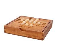 Tnfeeon Juego de Ajedrez de Madera, Tablero Plegable Magnético con Caja de Almacenamiento de 33 Cuentas para Todas Las Edades, Tiempo Libre Familiar, Mejora el Razonamiento Lógico y Las Habilidades
