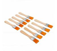 Tnfeeon Juego de Brochas de Arqueología de Nailon, 10 Uds., Herramientas de Excavación con de Madera para Actividades en el Aula de Pintura Artística Científica Stem (Número 3 (14 X 2,9 X 2 cm / 5,5