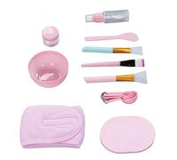 Tnfeeon Juego de Cuencos para Mezclar Mascarillas Faciales, Herramientas de Plástico para Bricolaje con Cepillos, 12 Piezas para Uso en Spa y Salón en Casa