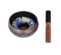 Tnfeeon Juego de Cuencos tibetanos para Cantar Cuencos para Cantar Cuenco con Sonido de Buda para Accesorios de meditación y Yoga