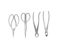 Tnfeeon Juego de Herramientas para Bonsái, Cortadores de Bonsái, Tijeras, Kit de Herramientas de Jardinería para Arreglos Florales de Jardín, Tijeras de Podar de Acero Inoxidable Nan