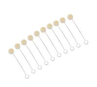 Tnfeeon Juego de Tinte para Cuero, Aplicadores de Lana con Largo de Metal para Tinción Precisa de Cuero, 100 Piezas, Ideal para Artesanos y Proyectos de Pulido de Zapatos, Fácil Control de Agarre