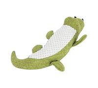 Tnfeeon Juguete Chirriante para Mascotas, Juguete Masticable para Perros de Peluche, Chirriador Interactivo de Peluche Suave de 30 X 17 Cm para Perros Pequeños y Medianos, Juego en Interiores, (GREEN)