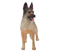 Tnfeeon Juguete de Peluche de Perro Pastor Alemán Modelo Realista de Animal de Peluche de PVC para Coleccionistas y Entusiastas La Escultura Detallada Agrega Calidez a La Decoración del Hogar (853)