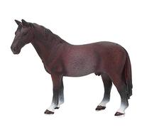 Tnfeeon Juguete de plástico sólido Modelo de Caballo Gran Granja Salvaje Caballo simulación Juguetes Modelo niños(Marron Oscuro)