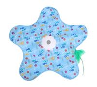 Tnfeeon Juguete para Gatos, Juguetes Interactivos, Plumas, Luz LED, Sonidos de Pájaros, Movimientos Erráticos para Gatos de Interior, Gatitos, Juguete para, 3 Modos de Velocidad, Movimiento
