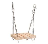 Tnfeeon Juguete para Mascotas pequeñas, Columpio de Madera para Animales pequeños, Juguete para Cama Colgante, Juguete para Mascotas, Jaula para Mascotas, Hamaca para hámster, Juguete para Ejercicio