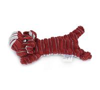 Tnfeeon Juguete Vocal para Mascotas para la Salud Entrenamiento Interactivo Peluche de Pana Ligero Ayuda para la Dentición de Perros y Gatos con Sonido de Risita 3.6 Onzas 9.1 X 5.9 Pulgadas Tiempo