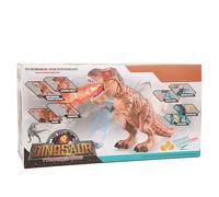 Tnfeeon Juguetes Eléctricos Mascotas Electrónicas Caminando Tyrannosaurus Rex con Spray Ligero Sonido Rugiente para Niños y Niñas (Rocíe el Dinosaurio Que Pone Huevos (marrón))