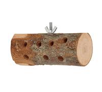 Tnfeeon Juguetes para Masticar para Animales Pequeños, Juguete para Masticar con Troncos de Hámster de Madera Natural de Manzana y Palo Molar para Conejos, Cajas y Jaulas de Pájaros (S)