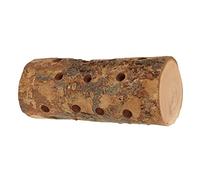 Tnfeeon Juguetes para Masticar para Animales Pequeños, Juguete para Masticar con Troncos de Hámster de Madera Natural de Manzana y Palo Molar para Conejos, Cajas y Jaulas de Pájaros (L)
