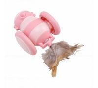 Tnfeeon Juguetes para Ratones y Animales Coche Eléctrico Automático con Función de Autojuego para Ejercicio de Mascotas en Interiores y Exteriores Plástico Seguro Recargable por USB Juguete