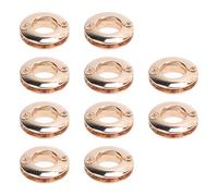Tnfeeon Kit de 10 Ojales de Metal para Zapatos, Ojales de Aleación Duraderos para Manualidades de Cuero, Configuración Rápida, Uso Versátil para Zapateros, Artesanos y Peleteros (GOLD)