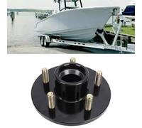 Tnfeeon Kit de Buje de Remolque 5 en 4.5, 2 Juegos de Conjunto de Buje de Rueda de Remolque de 3500 Lbs para Husillo Cónico de 1 1/16 a 3/8, con Rodamientos L44649 L68149 y Tapas