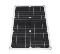 Tnfeeon Kit de Cargador de Panel Solar Flexible de 20 W, Material EVA Monocristalino, Energía Solar Ligera y Flexible para Vehículos Recreativos y con Orificios de Montaje