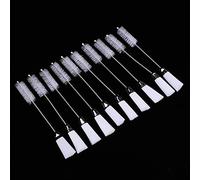 Tnfeeon Kit de Cepillos de Limpieza de 10 Piezas, Cepillo de Doble Extremo para Máquinas de Coser y Teclados, 6,8 Pulgadas de Largo con Diseño Flexible para una Fácil Eliminación de Pelusas, Anillo