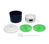 Tnfeeon Kit de Cultivo de Brotes de Soja, Fabricante de Brotes Automático Inteligente, 2 Capas, Gran Capacidad, PP, 20 W, Estaciones Aplicables, Primavera, Verano, Otoño, Invierno (Enchufe de la