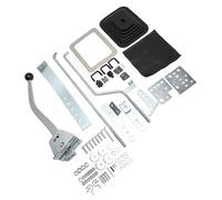 Tnfeeon Kit de de Piso Automático, Palanca de Cambios de 3-8-16 Pulgadas con Rosca de Bola de 11 Pulgadas para C6 C4 700R4 TH400 TH350 con Funda y Bisel de Palanca de Cambios de Metal
