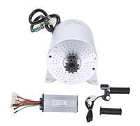 Tnfeeon Kit de Motor sin Escobillas de 48 V y 2000 W para Conversión de Go Kart, Controlador de Alta Velocidad de 4500 RPM, Pantalla LCD, Empuñadura del Acelerador, Scooter Eléctrico,