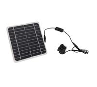 Tnfeeon Kit de Panel Solar de 50 W, Interruptor Ajustable para Funcionamiento las 24 Horas, Flujo de 3,5 GPM, Elevación de 16 Pies, de Bomba de Peces para Baño de Pájaros y Jardín, Adecuado para