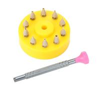 Tnfeeon Kit de Reparación de Relojes, Manecilla de Reloj, Prensatelas Extractor, Removedor de émbolo, Herramientas de Reparación de Accesorios, Ajuste de Manecilla de Reloj (Base