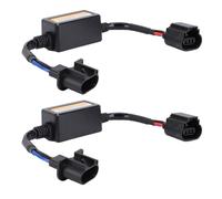 Tnfeeon Kit de Resistencia Canbus para Faros LED, 2 Unidades, Decodificador Antiparpadeo, Eliminador sin Errores con Diseño Plug and Play Resistente Al Agua para Modelos de Faros H13