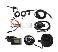 Tnfeeon Kit rueda motor bicicleta, controlador 22A accesorio DIY Kit conversión bicicleta eléctrica Multi Display transmisión trasera para bicicleta plegable (para radios de 20