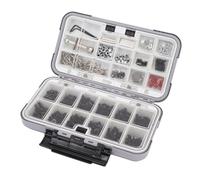 Tnfeeon Kit Universal de Tornillos RC de Acero Inoxidable, 537 Piezas, Sujetadores M3 M4 con Caja Organizadora de Doble Cara para Coches RC de Escala 1, 8, 1, 10, 12, 16, Camiones, Orugas,