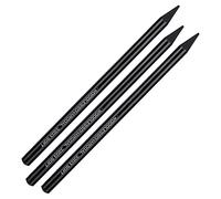 Tnfeeon Lápices de Dibujo de Carbón Puro, Juego de Dibujo de Carbón sin Madera para Artistas, Estudiantes y Niños con Múltiples Opciones de Dureza, 3 uds.