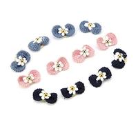 Tnfeeon Lazo para Mascota, 12 Uds., Lazo elástico para el Pelo, Lazos para el Pelo, Lazos para el Pelo para Perros, Lindos Accesorios para el Cuidado del Pelo para Perros pequeños