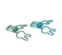Tnfeeon Lindos Clips de Papel Clips de Conejo de Metal Paquete de 100 Pequeños Portadocumentos de Sujeción Fuerte para Oficina, Escuela, Uso en el Hogar por Profesores, Estudiantes y Organizadores de