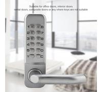 Tnfeeon Lock de Código de Aleación Zink Strong 1-11 Cigitel Tor Lock de Seguridad, Adecuado para Puertas de Oficina, Puertas Compuestas o en Cualquier Lugar que las Llaves No Sean Adecuadas,