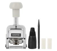 Tnfeeon Máquina Automática de Numeración de 6 Dígitos Codificación Digital Sturdy Metal Construction Office para Facturas de Facturas