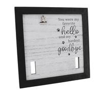 Tnfeeon Marco de Imagen Conmemorativo para Mascotas Gato Mascota Recuerdo de la Memoria Marco de Imagen Pantalla Estable de Madera Gato Collar Recuerdo Marco para Escritorio de