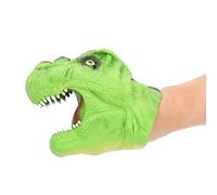 Tnfeeon Marioneta de Mano de Dinosaurio de Goma Suave Herramienta Interactiva de Narración de Historias para Jóvenes Estudiantes Mejora la Creatividad a Través del Juego Imaginativo Verde Vibrante