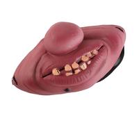 Tnfeeon Máscara de Media Cara de Látex para Halloween, Accesorio de Disfraz de Terror Flexible para Adultos, que Cubre la Mitad de la Cara, Ideal para Eventos de Carnaval y Cosplay (Colores