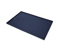 Tnfeeon Mat de Alimentación de Perros Resistencia Al Deslizamiento Pequeño Alimento Silicon Emparejado, Fácil de Limpiar para Ese Juego con Tierra y Color (Azul Oscuro)
