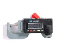 Tnfeeon Medidor de Espesor Digital, Micrómetro de Precisión de Acero Inoxidable con Lecturas de Pantalla Grandes, para Joyería, Cuero, Medición de Chapa Metálica, Rango de 0-0,5 Pulgadas, 0,01 Mm