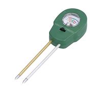 Tnfeeon Medidor de Humedad del Suelo 3 en 1 de 7,9 Pulgadas, Herramienta de Prueba de Fertilidad del Suelo con Valor de PH Ajustable, 2 Agujas, para Jardín, Patio Al Aire Libre