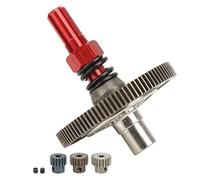 Tnfeeon Mejore el Equipo de la Zapatilla de Metal para los Automóviles Arrade 1/10 RC, Materiales de Reaparición, Compatible con Big Rock, Typhon, Fácil Instalación (rojo)